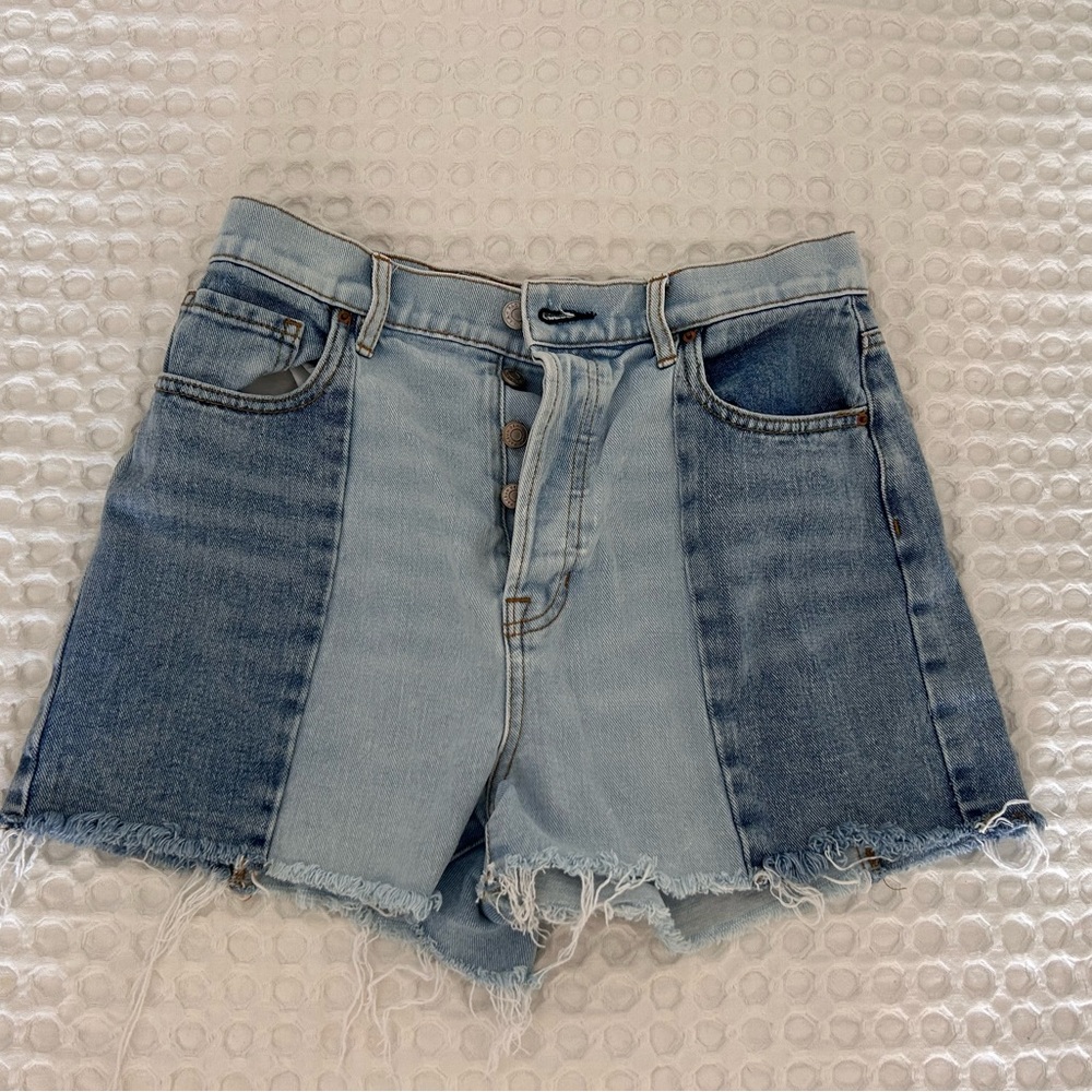 PacSun Two-Tone Blue Jean Shorts Size 29